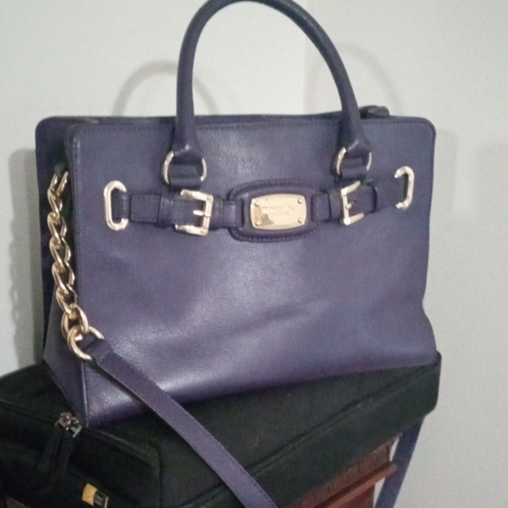 Michael Kors Stunning Purple Leather Handbag